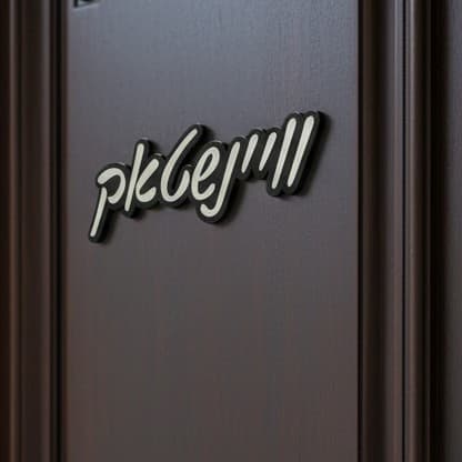 Acrylic Door Nameplate 3